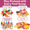 Kitchens Play Food 120pcs Set Deluxe Pretend Toy Assortment Playset for Kids Kitchen Toys Accessories 230830