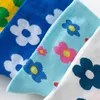 Frauen Socken Koreanisches Mädchen Niedlich Ins Frische Straße Baumwolle Atmungsaktiv Mittlere Röhre Weibliche Blume Bunte