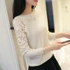 Women's Sweaters 2023 Woman Thin Loose Hollow Beading Clothing Lace Sweater Spring Crew Neck Pullover Femme Chandails Pull Hiver