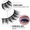 Faux-cils GROINNEYA 7 paires de cils 3D naturels faux cils moelleux doux croix Manga cils vaporeux naturel Extension de cils maquillage x0830