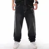 Nanaco Hombre Pantalones vaqueros holgados sueltos Hiphop Skateboard Pantalones de mezclilla Street Dance Hip Hop Rap Hombre Pantalones negros Tamaño chino 30-46 HKD230829