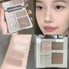 Eye Shadow Four Color Highlighter Contour Palette Makeup 3D Bronzer Matte Powder Rose Blush Highgloss Cosmetics 230829