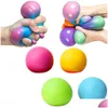 Brinquedo de descompressão 12pcs / lote anti bola brinquedos 6cm mudança de cor espremer alívio de pressão relaxar novidade diversão dia presentes gota entrega gag dhd70