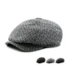 Berretti Autunno e Inverno Caldo Berretto Piatto Maschile Casual Cappello Ottagonale Uomo Restaura Berretto Papà sboy 230830