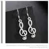 Pendant Necklaces 1 Pair Music Note Earring Aesthetic Stud Decorative Ear Jewelry