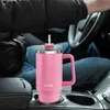 Tumblers lsvuqed tumbler med handtag 40 oz rese mugg halm täcker kopp med lock isolerat rostfritt stål vatten iste kaffe gåva. (Olivgrön) hkd230830