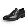 Robe chaussures noir hommes mocassins décontractés en cuir véritable affaires formel classique designer bureau homme
