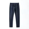 Męskie dżinsy y2k vintage ubrania w lupgy spodnie Vetement Homme luksusowy jeansowy czarny niebieski kolory plus rozmiar 44 230829