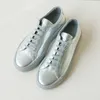 Geklede schoenen DONNAIN Mode Dames Designer Luxe merk Zilver Echt leer Casual veterschoenen