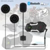 Мотоциклетный шлем Bluetooth Hearsets Communication Interphone Водонепроницаемый 5.0 беспроводной интерком Bluetooth с FM Radio Q230830