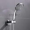 バスルームシャワーヘッド高品質7モードハンドホールドシャワーセットクロムメッキレインシャワーヘッドブラスホルダーとホース送料無料x0830
