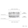 Moda nieregularne kwadratowe zęby hip -hopowe zestawu z mikro pełnym zębami złoty
