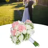 Dekoracyjne kwiaty trzymające kwiat czysty elegancki romantyczny wspaniały bukiet ślubny do sypialni biuro