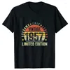 メンズTシャツヴィンテージ1957年限定版誕生日Tシャツ夫と妻ハラジュクストリートウェアギフト夏のTシャツ男性