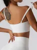 Hamidou Nahtloser Sport-BH für Damen, sexy Yoga-BH, Schönheits-Rücken-Unterwäsche, Sommer-Fitness-Top, solides weißes Gym-BH, Push-Up-Lauf-BH
