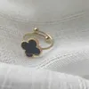 Anelli a fascia Gioielli firmati Anello trifoglio Anello classico farfalla con diamante Fedi nuziali di donna Uomo Anello amore Anello cuore oro argentato cromato Dsek