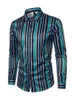 Men's Casual Shirts Loose Fit Striped Shirt - Fashionable And Comfortable For Everyday Wear