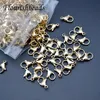 Polish 50 stks/partij 15mm Nickle Gratis Rvs Vergulde Karabijn Ringetjes voor DIY Ketting Sieraden Maken Leverancier