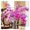 Decorative Flowers Wreaths Artificial Real Touch Moth Orc Butterfly For House Home Wedding Festival Decoration Drop Delivery Garde Ot7Qd