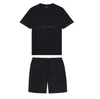 Mens Trapstarrs t Shirt Short Sleeve Print Outfit Chenille Tracksuit Black Cotton London Streetwear S-2XL SHRYT20230A9
