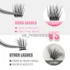 False Eyelashes MASSCAKU Natural Individual Bundles Eyelash Extension Professional Volume Mink Dovetail Cluster Lashes luffy Natural False Lash x0830