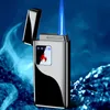 New Product No Gas-electric One Metal Personality Fingerprint Sensor Ignition Digital Display Blue Flame Straight-through Gas Light GBGV