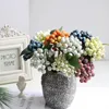 Fleurs décoratives 1 pièce, branche courte, baies artificielles, arbre de noël, Fruits en mousse, petit bouquet de fruits, accessoires d'arrangement floral
