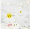 Decorative Objects Figurines Daisy Birthday Party Decoration For Kids Flag Pulling 7inch Plate First Supplies 230829