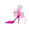 Sandal Pointed Toe Butterfly Knot Plus Size Female Pumps Thin High Heel Buckle Strap Sexy Ladies Summer Shoes Fashion 230830