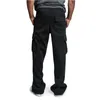 Pantalons pour hommes 2023 Salopette multi-poches Casual Cargo Hommes Vêtements Régulier Solide Pantalon de survêtement Baggy 230830