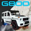 Diecast Model 1 18 Scale G800 Off Road Vehicle SUV Alloy Car Collection Sound Light Sprayable Toy Birthday Gift for Kids 230829