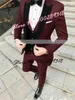 Mens Suits Blazers Royal Blue Blazer Pants Black Vest Business Causal Groom Tuxedos For Wedding Terno Masculino Costume Homme 3PCS 230829