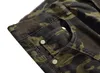 2022 Mode Militaire Heren Camouflage Jeans Mannelijke Slanke Trend Hip Hop Straight Legergroen Pocket Cargo Denim Jeugd merk Broek HKD230829