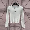 Crew Neck Knits Top Women Winter Warm Knitwear Shiny Rhinestone Knits Tops Långärmning Knitkläder