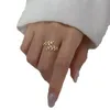 Cluster Rings 100 Authentic REAL925 Sterling Silver Fine Jewelry Mini CZ Set Olive Branch Of Leaf Shoot Ring Long7768041