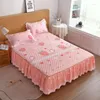 Gonna da letto Girl Wave Edge Princess Coprimaterasso universale ispessito monopezzo antipolvere antiscivolo