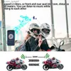 1/2 pezzi auricolare per casco moto per 2 ciclisti interfono Bluetooth interfono moto comunicatore condivisione di musica auricolare controllo vocale Q230830