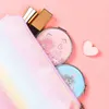 Compact Mirrors TSHOU105 Fashion 2-Face Mini Pocket Makeup Mirror Creative Cosmetic Compact Mirrors with Flowing Sparkling Sand Cartoon Pocket 230829