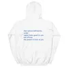 Män s hoodies tröjor kära person bakom mig inspirerande meddelande hoodie unisex kvinnor flickor avslappnad estetisk pullover streetwear 230829