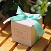 Gift Wrap European Simple Atmosphere White Cube Candy Boxes Wedding Party Supplies Gift Packing Box Baby Shown Favors Gift Bag 230829