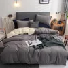 Conjuntos de cama Verão Duvet Cover Set Algodão Tamanho Completo com Lençóis 4 Peças Consolador Quilt para Mulheres