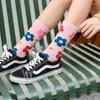 Frauen Socken Koreanisches Mädchen Niedlich Ins Frische Straße Baumwolle Atmungsaktiv Mittlere Röhre Weibliche Blume Bunte