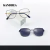 Fashion Sunglasses Frames KANDREA Vintage Metal Sunglasses Frame Fashion Women Optical Myopia Eyeglasses Frames Polarized Prescription Glasses 95816 230830