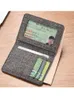 DHL50PCS Wallet Men Canvas Letter Afdrukken Persoonlijke multifunctionele zakelijke creditcardhouder Persoonlijke multifunctionele zakelijke creditcard