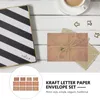 Подарочная упаковка 2 комплекта Kraft Paper Valentine Vintage Staterary Homevence Accessories Accessories Festival Nostalgia