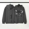 Herren Hoodies Sweatshirts Y2K Streetwear Vintage Flamme Skelett Broken Planet Foam Kapuze Unisex Stranger Things Pullover Fleece 230829