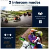 XINOWY V6 PRO Motorcycle Bluetooth Helmet Intercom Headset 1200M Interphone Communicator for 6 Riders Waterproof Music Player Q230830