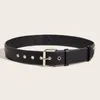 Bältesmodestjärna Rivet Belt Metal Leather Studded Gift Man's Goth Rock Wild Justerable Women Punk Black Y2K Accessories 3,8 cm