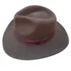 Hüte mit breiter Krempe, brauner, knautschbarer Cowboy-Fedora-Outback-Hut, einfaches Paket 230830