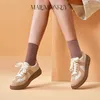 Chaussures habillées Malemonkey Casual Sneaker Suede Laceup Flats Spring Round Toe Dames Confortables Baskets respirantes faites à la main 230829